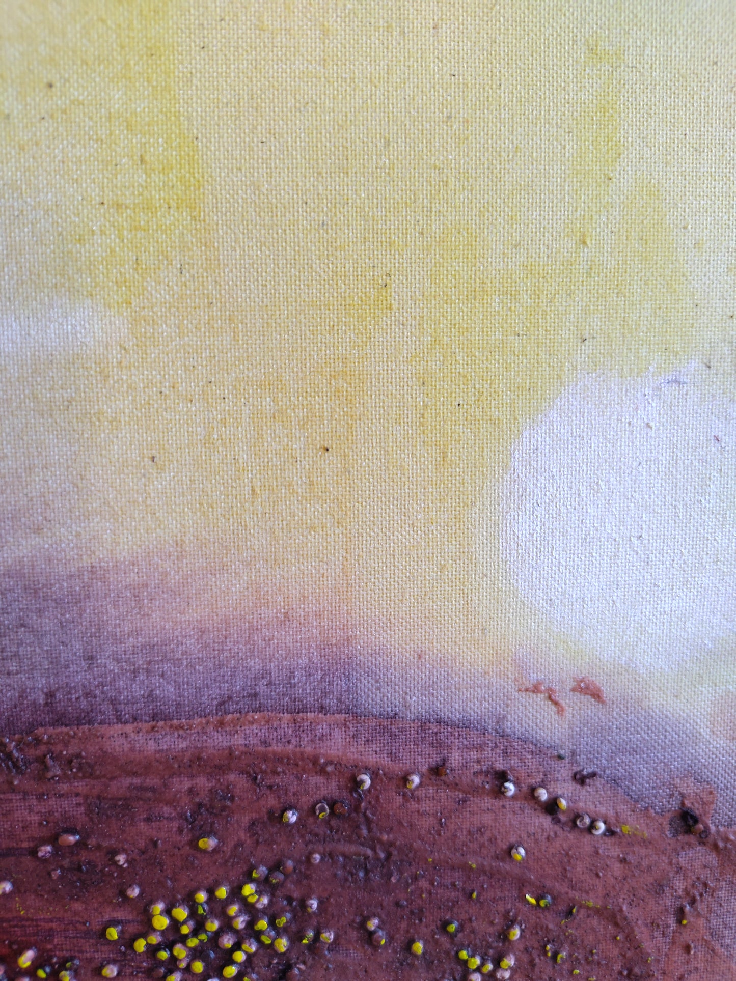 SUN OVER WATER – Original Abstract Acrylic Painting